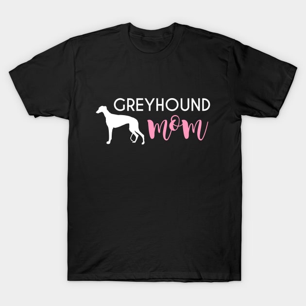 Greyhound Mom T-Shirt by Craftee Designs